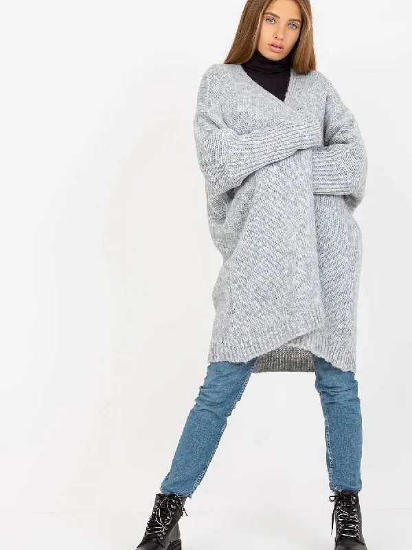 Cardigan Och Bella Cable Knit Ribbed Knit Lace Knit
