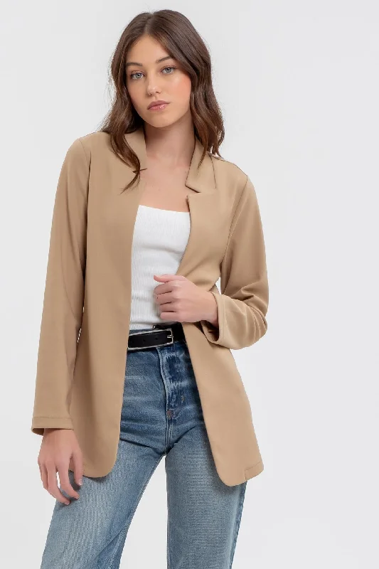 A New Vision Notch Collar Blazer Women's Classic Blazer