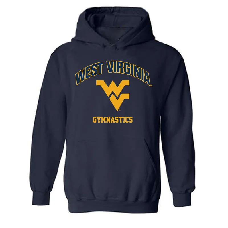 West Virginia - NCAA Women's Gymnastics : Sophia Rice - Fashion Shersey Hooded Sweatshirt Hoodie with Tied Waist Feminine Flattering West Virginia - NCAA Women's Gymnastics : Sophia Rice - Fashion Shersey Hooded Sweatshirt Hoodie with Tied Waist Feminine Flattering