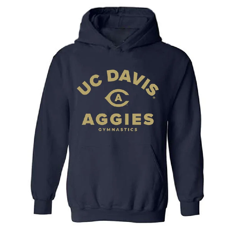 UC Davis - NCAA Women's Gymnastics : Isabella Fitz-Gerald - Classic Shersey Hooded Sweatshirt Hoodie with Crew Neck Simple Timeless