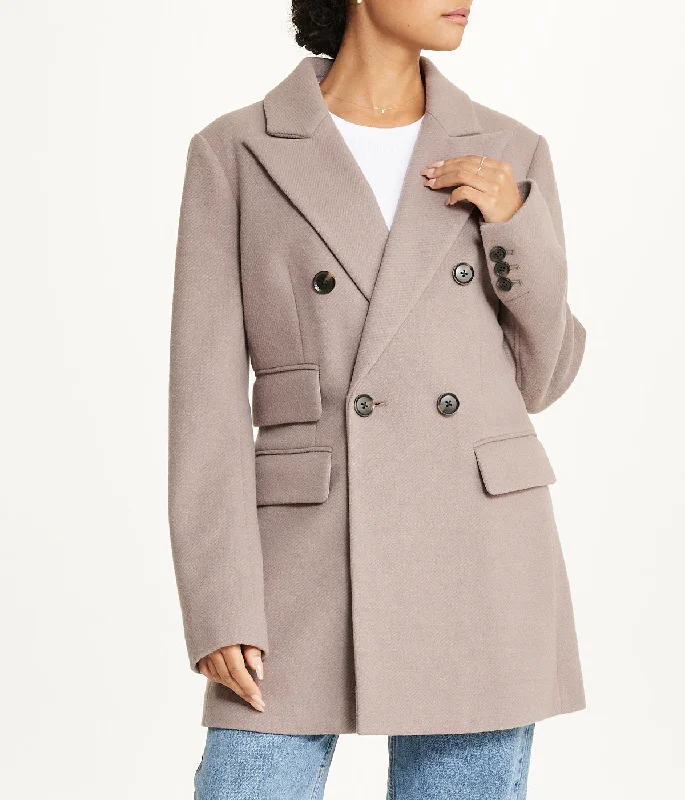 Twill Blazer Stone Women's Custom Jacket