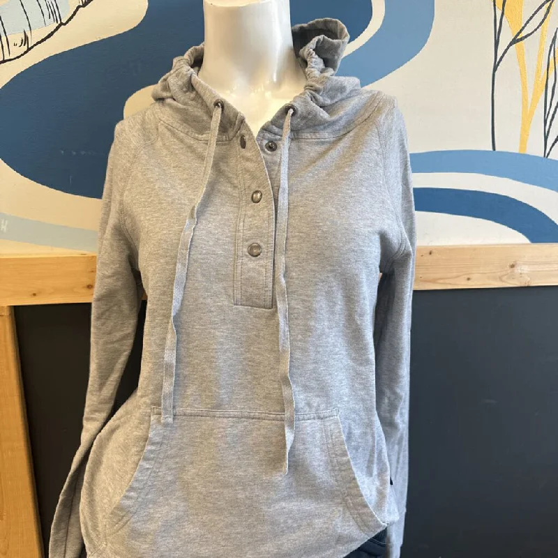 Patagonia- 1/4 snap hoodie- MSRP $99: Grey -women-SM Hoodie with Applique Textured Unique Patagonia- 1/4 snap hoodie- MSRP $99: Grey -women-SM Hoodie with Applique Textured Unique