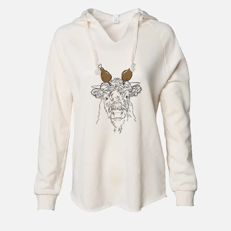 Thanksgiving Mack the Scottish Highland Cow - Cali Wave Hooded Sweatshirt Hoodie with Crew Neck Simple Timeless Thanksgiving Mack the Scottish Highland Cow - Cali Wave Hooded Sweatshirt Hoodie with Crew Neck Simple Timeless