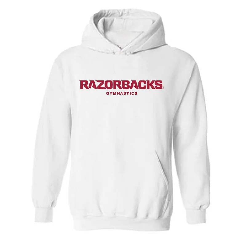 Arkansas - NCAA Women's Gymnastics : Priscilla Park - Classic Shersey Hooded Sweatshirt Hoodie with Hem Elastic Stretchable Comfortable Arkansas - NCAA Women's Gymnastics : Priscilla Park - Classic Shersey Hooded Sweatshirt Hoodie with Hem Elastic Stretchable Comfortable