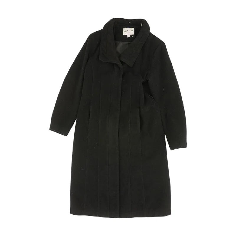 Black Solid Coat Plaid Tartan Floral