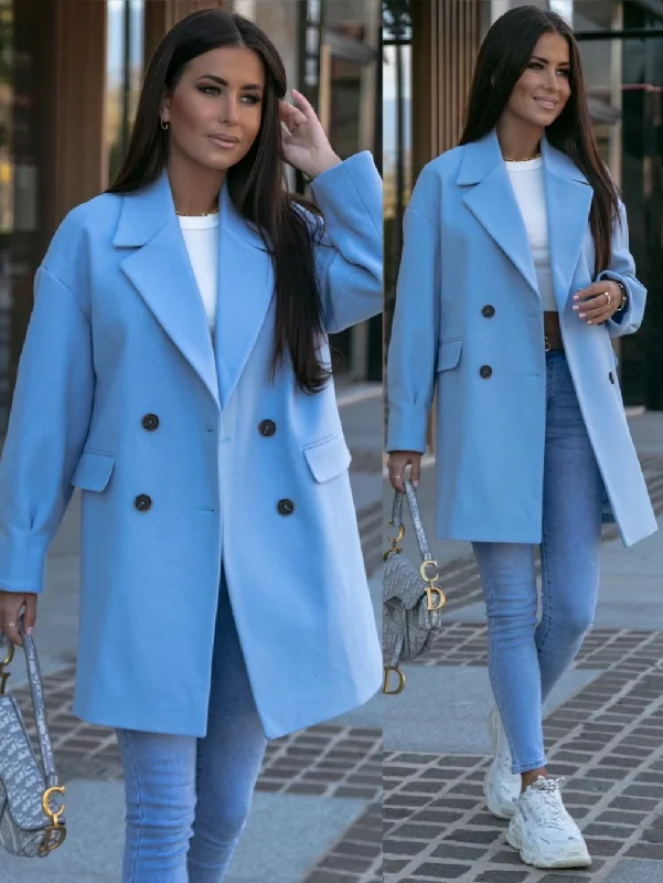 Long Sleeve Double Breasted Nizi Blazer Women's Elegant Suit