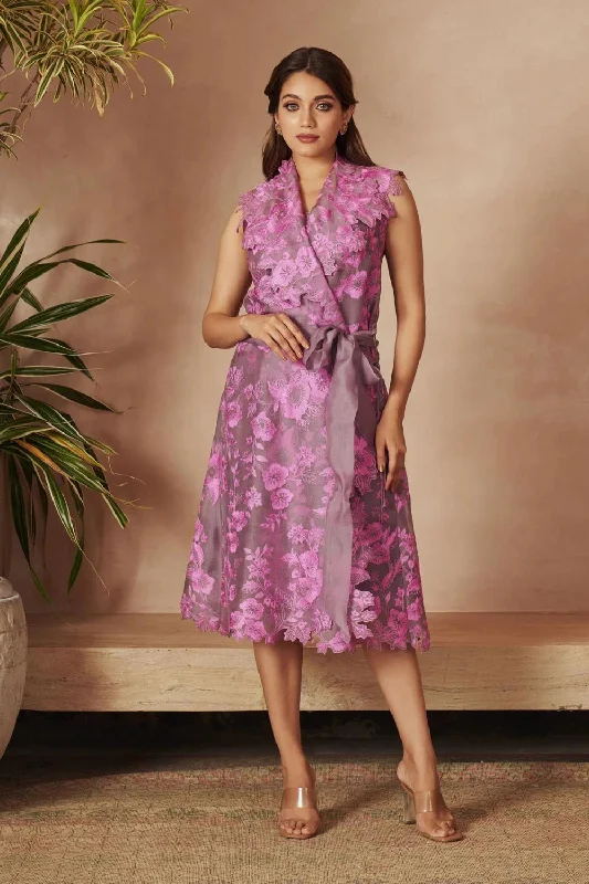 WRAP JACKET DRESS SET Satin Jacket Silk Jacket Chiffon Jacket