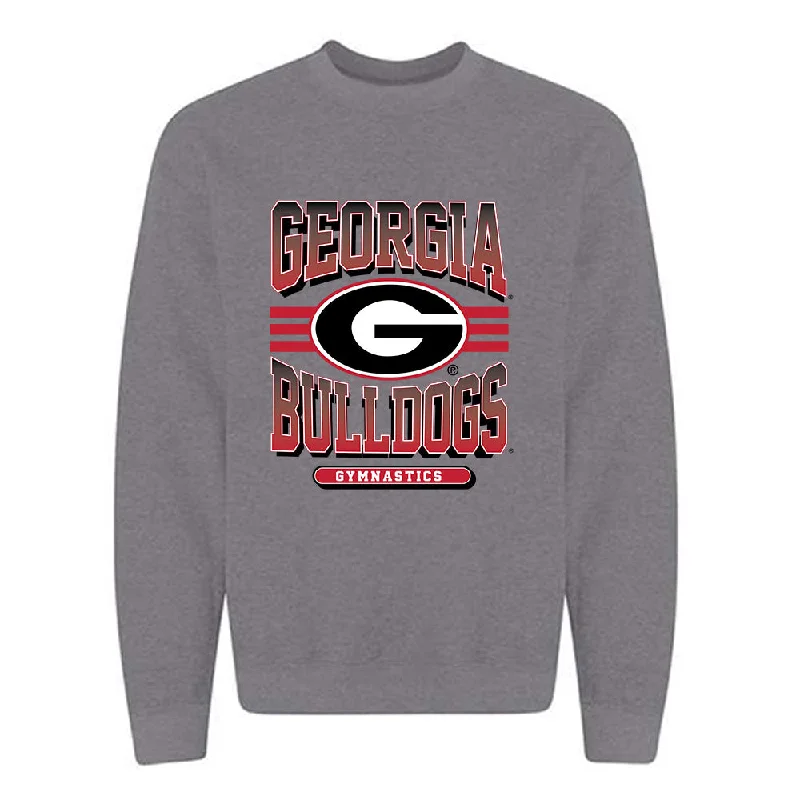 Georgia - NCAA Women's Gymnastics : Sidney Fitzgerald - Classic Shersey Crewneck Sweatshirt Hoodie with Hem Patch Decorative Personalized Georgia - NCAA Women's Gymnastics : Sidney Fitzgerald - Classic Shersey Crewneck Sweatshirt Hoodie with Hem Patch Decorative Personalized