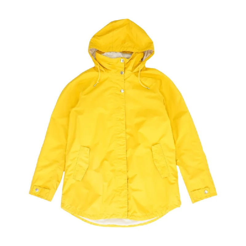 Yellow Solid Rain Coat Kimono Robe Cloak