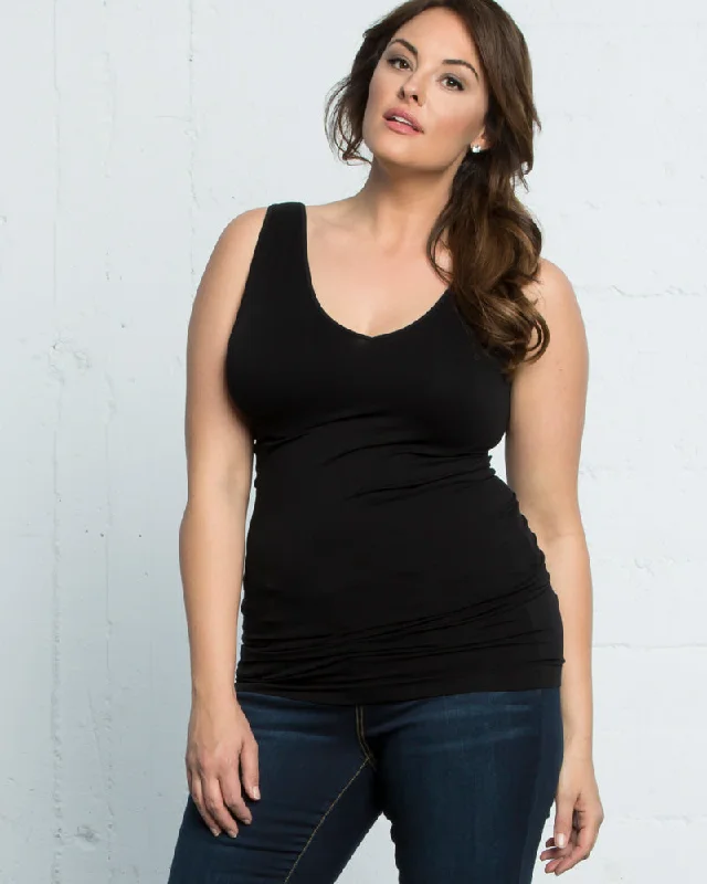 Plus Size V-Neck Tank by Skinnytees vintage tank top