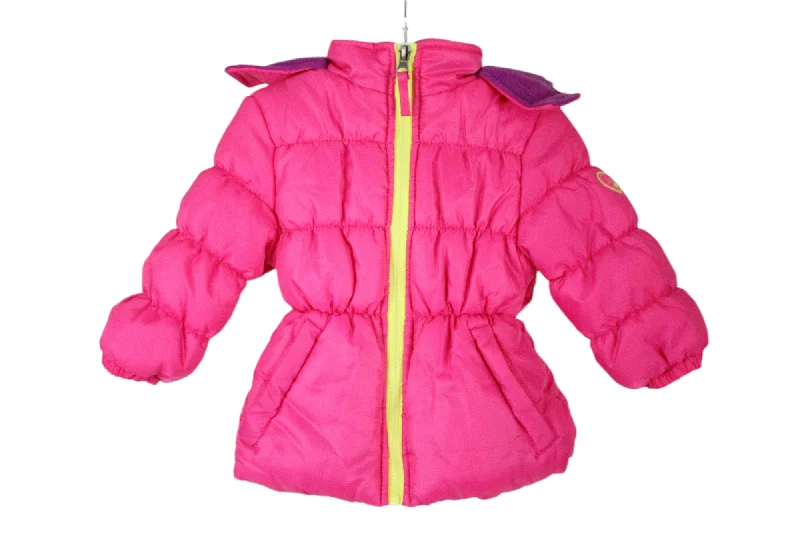 Pink Platinum Puffer Coat | 18M Fleece Down Feather