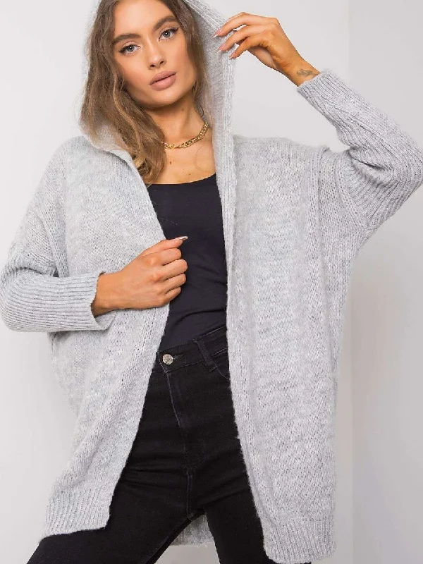 Cardigan Och Bella Collared Crew Neck Turtle Neck