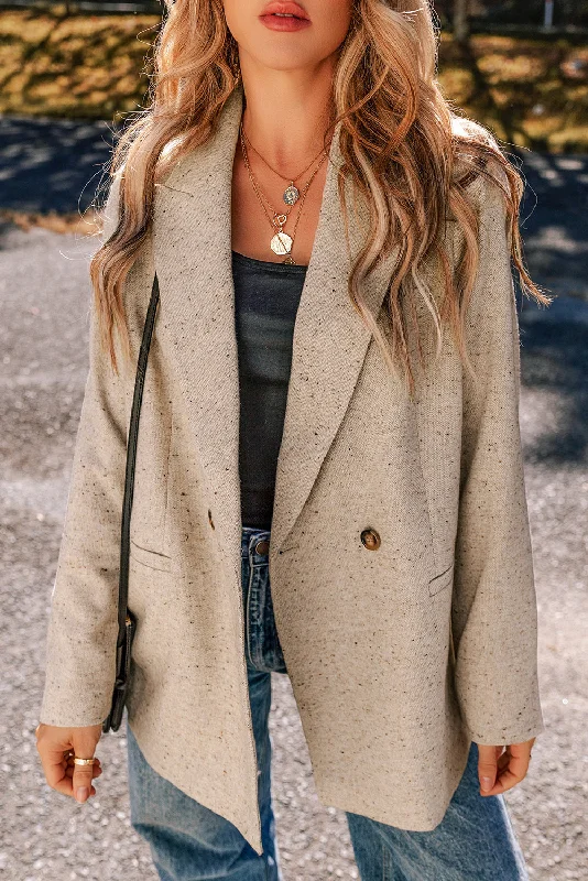 Oversized Boyfriend Blazer Women's Stripe Blazer