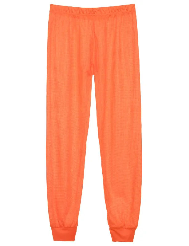 Fitted Trousers - W26 L34 Trousers Leather Faux
