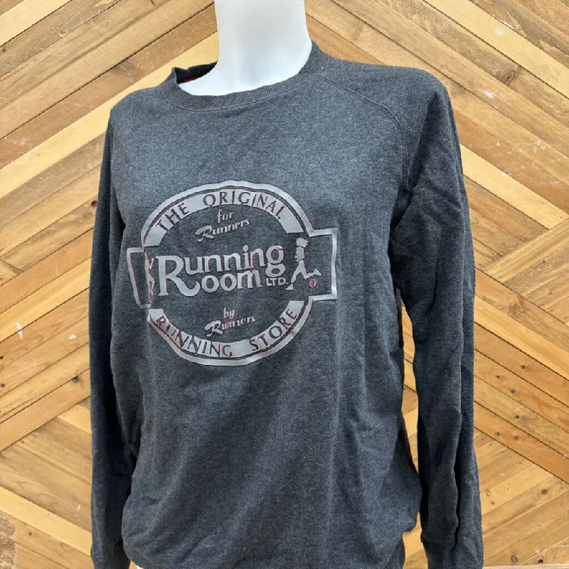 Running Room - Crewneck Sweatshirt - MSRP comp $50: Grey/Red-women- Hoodie with Tie-Dye Psychedelic Retro Running Room - Crewneck Sweatshirt - MSRP comp $50: Grey/Red-women- Hoodie with Tie-Dye Psychedelic Retro