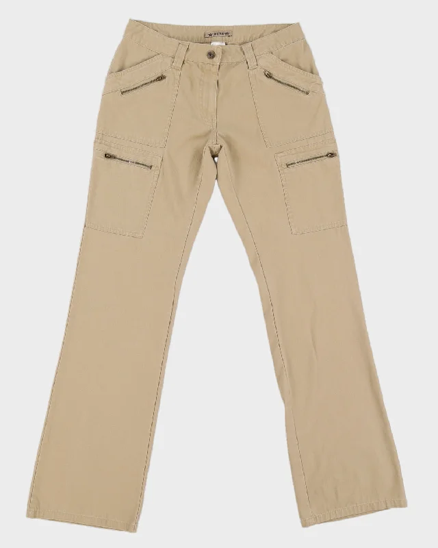 Y2K Beige Cargo Trousers - M Trousers Review Highly