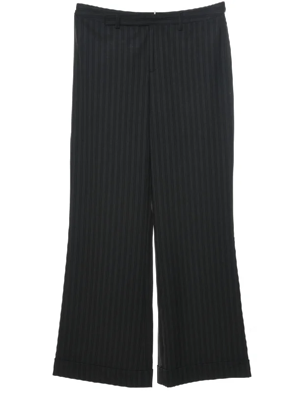 Striped Pattern Trousers - W32 L32 Trousers Leisure Comfortable