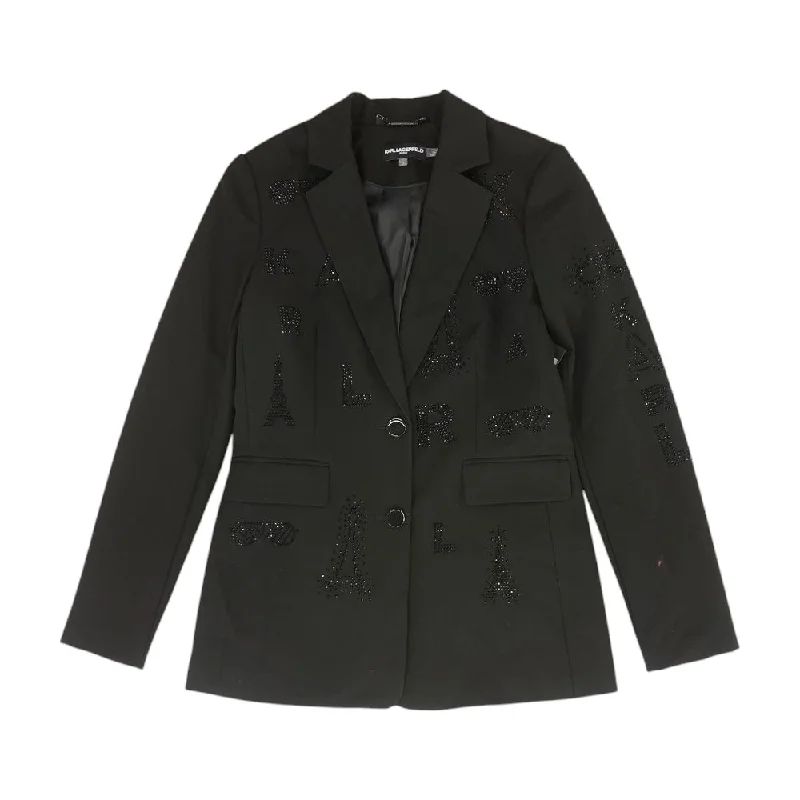 Black Solid Blazer Women's Adventure Blazer
