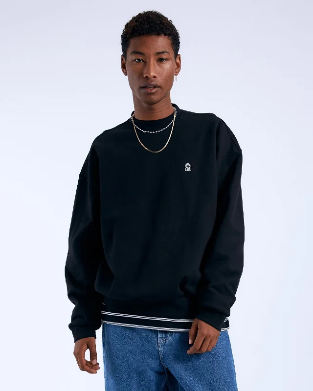 Kenan Sweatshirt - Black DD Global Hoodie with Drop Shoulder Relaxed Streetwear