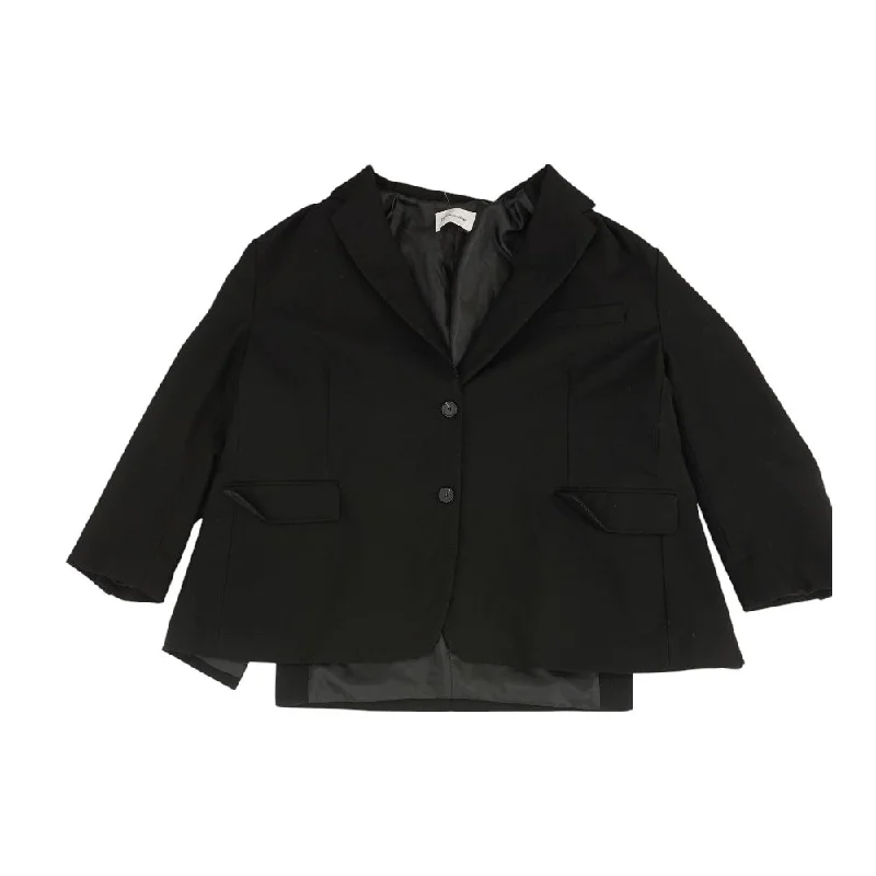 Black Solid Blazer Milan Custom Blazer