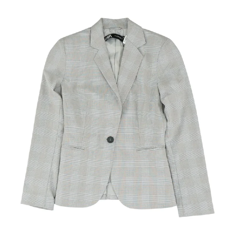 Multi Plaid Blazer Spring Women's Coat