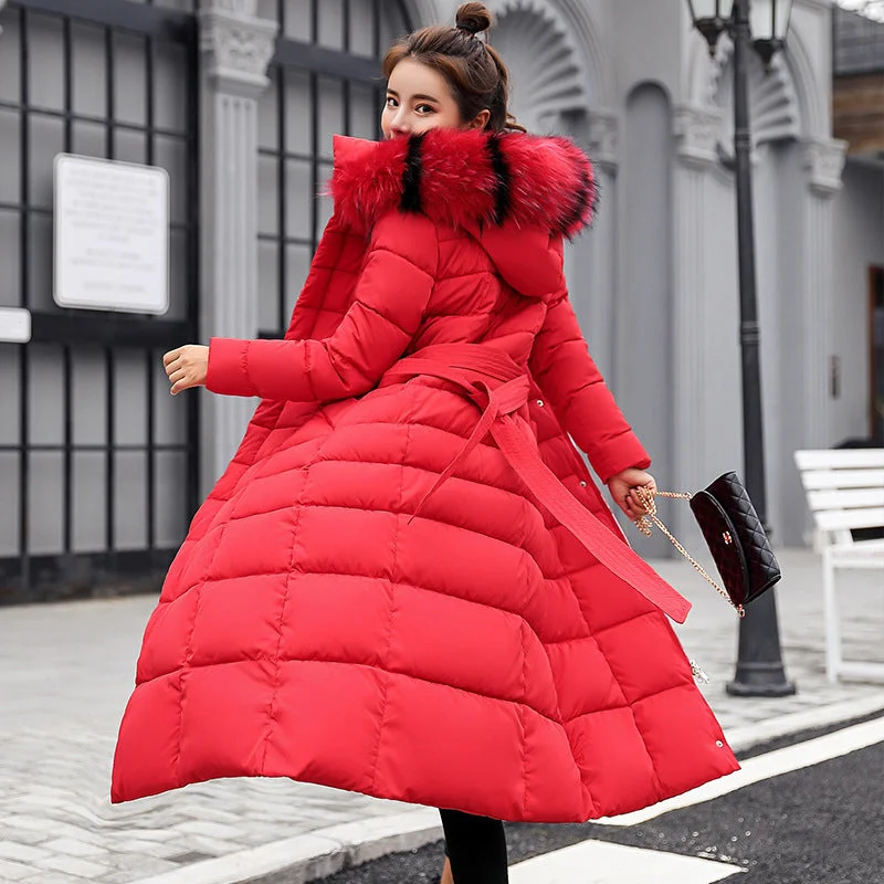 Red With Fur Collar