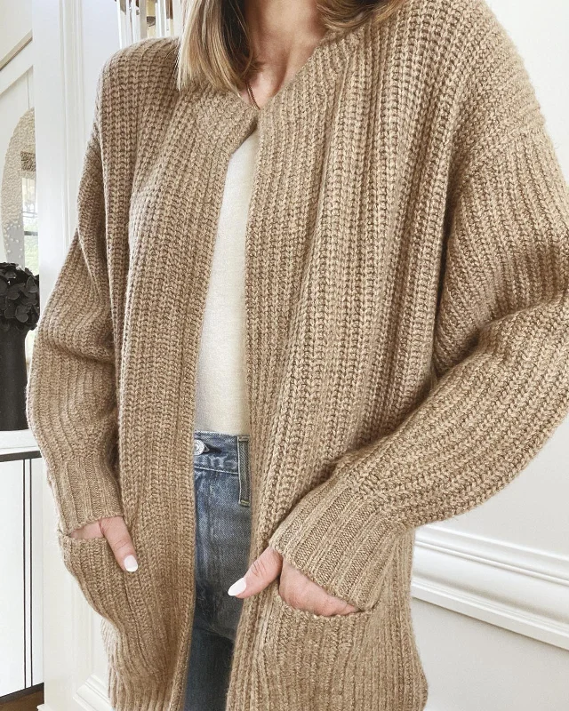 Splendid x Cella Jane Cashblend Open-Front Cardigan Iron Safe Non-Iron Wrinkle Free