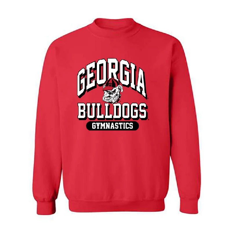 Georgia - NCAA Women's Gymnastics : Sidney Fitzgerald - Classic Shersey Crewneck Sweatshirt Hoodie with Hem Raw Edge Edgy Unfinished Georgia - NCAA Women's Gymnastics : Sidney Fitzgerald - Classic Shersey Crewneck Sweatshirt Hoodie with Hem Raw Edge Edgy Unfinished