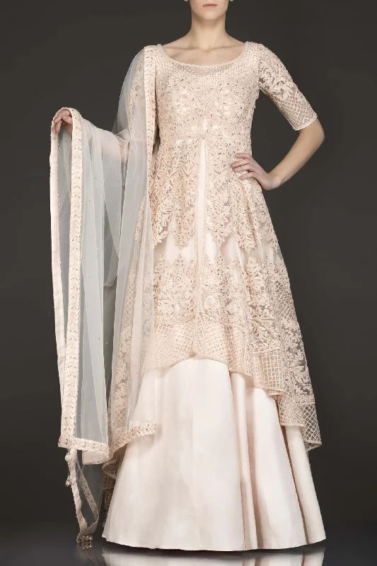 Peach Colour Net Jacket Top With Silk Skirt And Net Dupatta Jersey Jacket Tulle Jacket Batik Jacket Peach Colour Net Jacket Top With Silk Skirt And Net Dupatta Jersey Jacket Tulle Jacket Batik Jacket