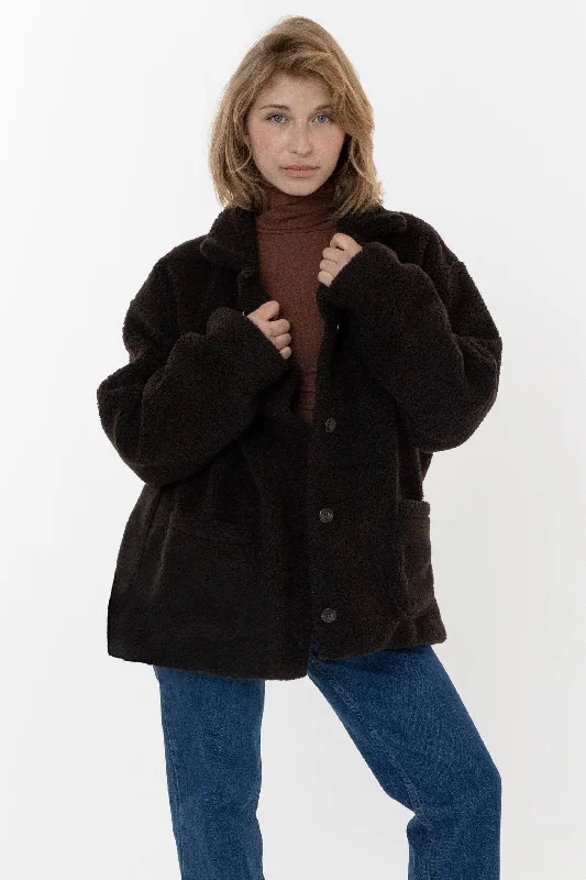 SHRW10 - Women's Sherpa Coat Sleeveless Short Sleeve Long Sleeve