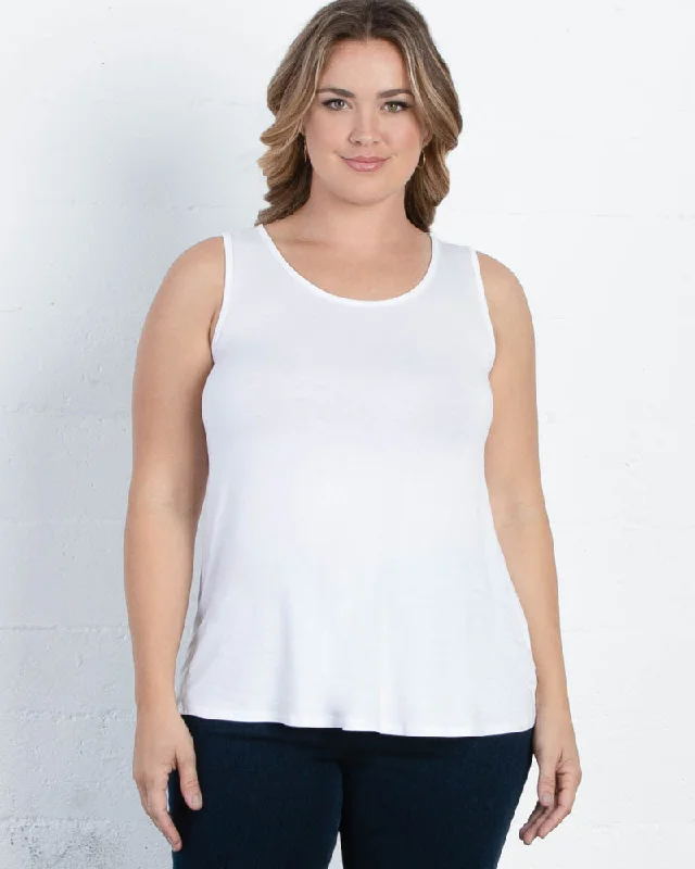 Relaxed Scoopneck Tank - Final Sale! lace back tank
