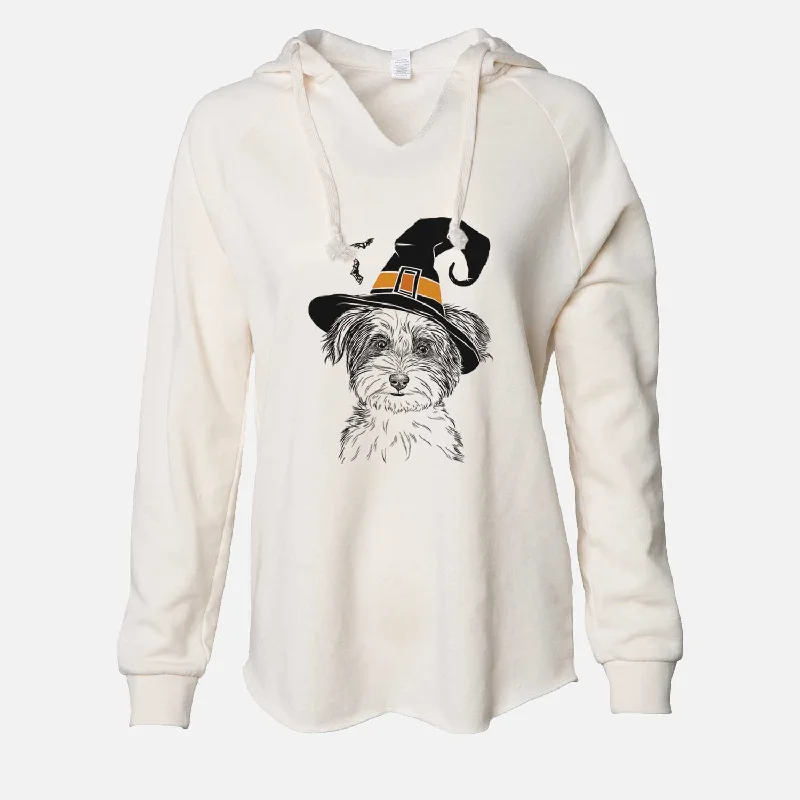 Witch Teddy the Havanese - Cali Wave Hooded Sweatshirt Hoodie with Fur Luxurious Winter Witch Teddy the Havanese - Cali Wave Hooded Sweatshirt Hoodie with Fur Luxurious Winter