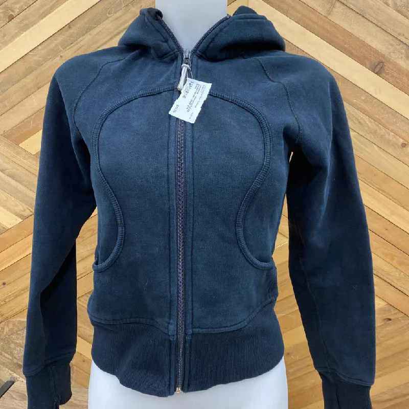 Lululemon - Women's Full-Zip Scuba Hoodie - MSRP $118: Black-women- Hoodie with Gradient Ombre Colorful Lululemon - Women's Full-Zip Scuba Hoodie - MSRP $118: Black-women- Hoodie with Gradient Ombre Colorful