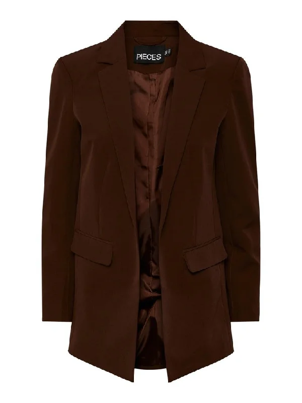 Pieces Bossy - Brun blazer Women's Vintage Suit