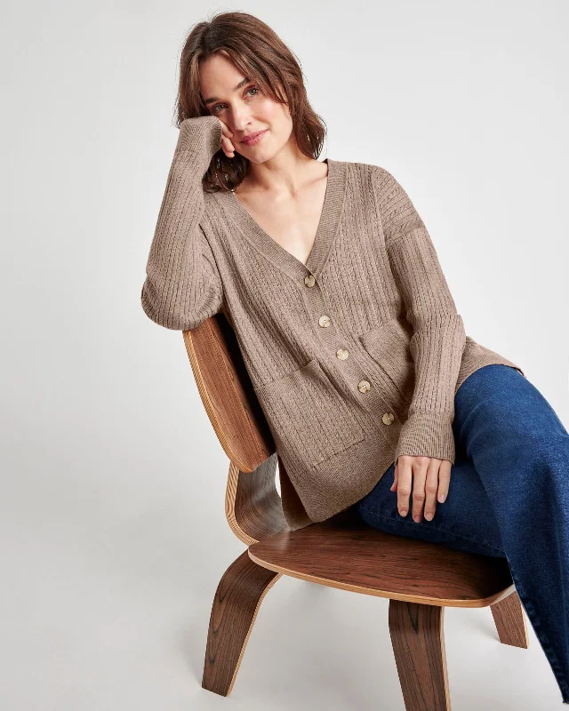 Veronica Cable Cardigan Chenille Fabric Brocade Fabric Lace Fabric