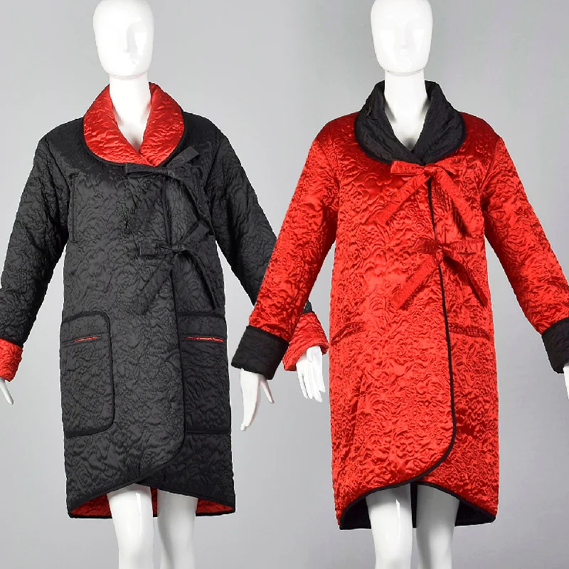 1980s Sonia Rykiel Reversible Quilted Coat Hooded Jacket Zipper Jacket Button Jacket 1980s Sonia Rykiel Reversible Quilted Coat Hooded Jacket Zipper Jacket Button Jacket
