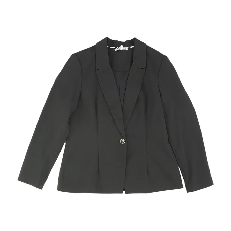 Black Solid Blazer Women's Handmade Blazer
