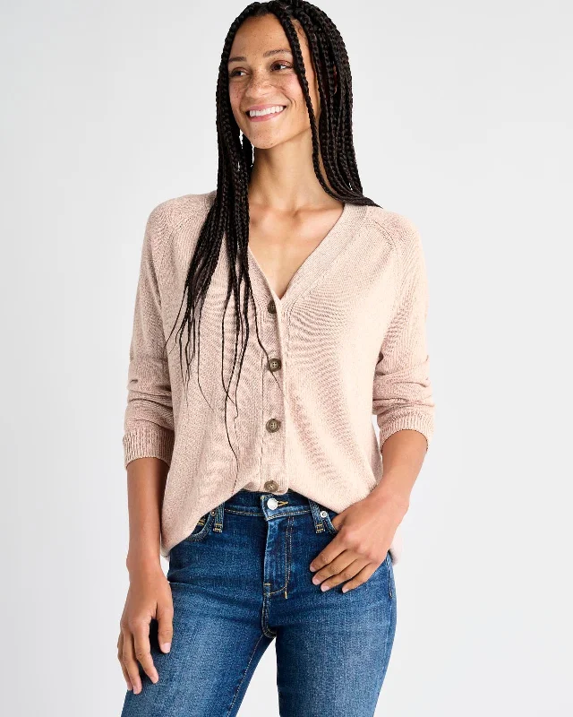 Breland Cashblend Sweater Cardigan Transparent Opaque Sheer
