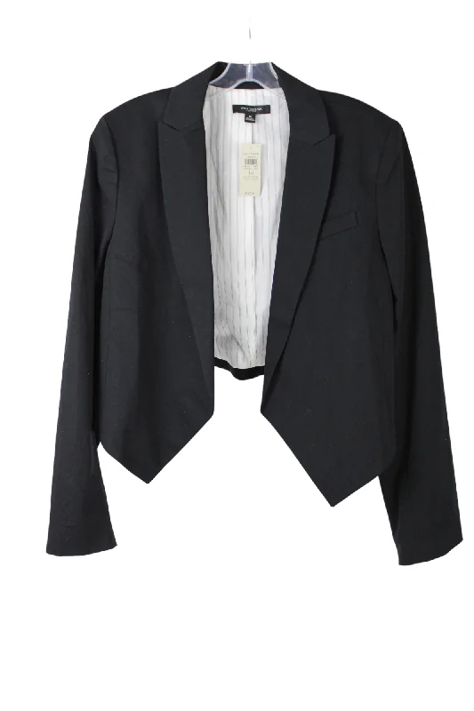 NEW Ann Taylor Black Crop Blazer | 16 Slimming Women's Blazer