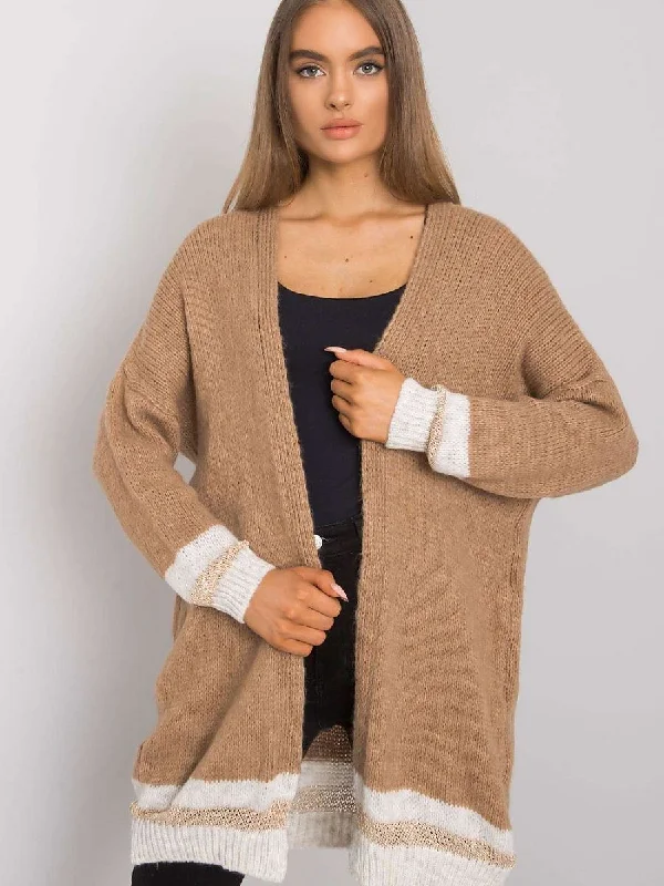 Cardigan Och Bella Print Jacquard Patchwork