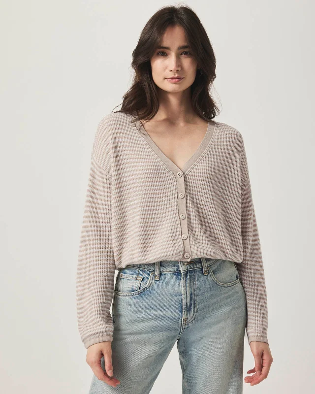 Bri Stripe Cardigan Soft Cozy Warm