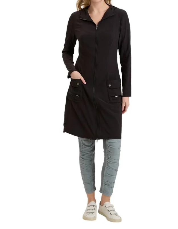 Active Ruffino Jacket Dress In Black Rayon Jacket Velvet Jacket Corduroy Jacket