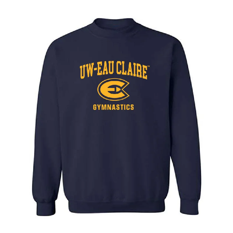 UW Eau Claire - NCAA Women's Gymnastics : Cadence Cordova - Classic Shersey Crewneck Sweatshirt Hoodie with Exposed Zipper Edgy Industrial UW Eau Claire - NCAA Women's Gymnastics : Cadence Cordova - Classic Shersey Crewneck Sweatshirt Hoodie with Exposed Zipper Edgy Industrial