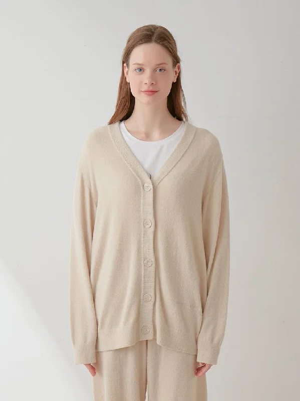 Smoothie Lite Oversized Cardigan Glossy Satin Silk