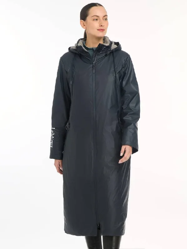 LeMieux Elements Coat Navy Solid Print Jacquard