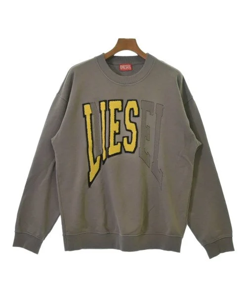 DIESEL Sweatshirts Hoodie with Button Placket Classic Preppy