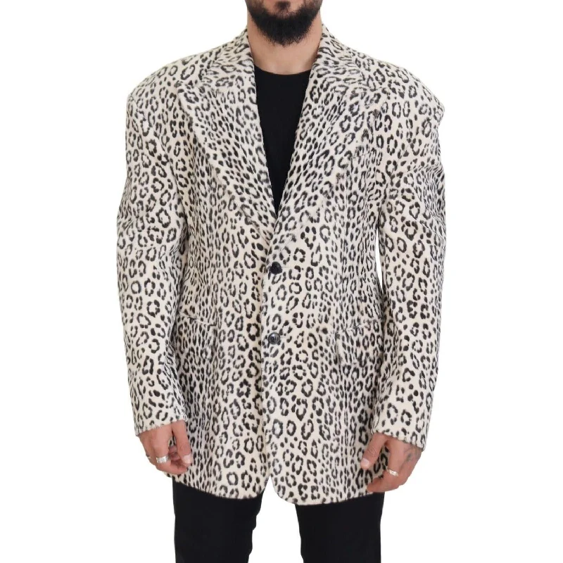 Dolce & Gabbana Elegant White Slim-Fit Blazer Women's Patchwork Suit