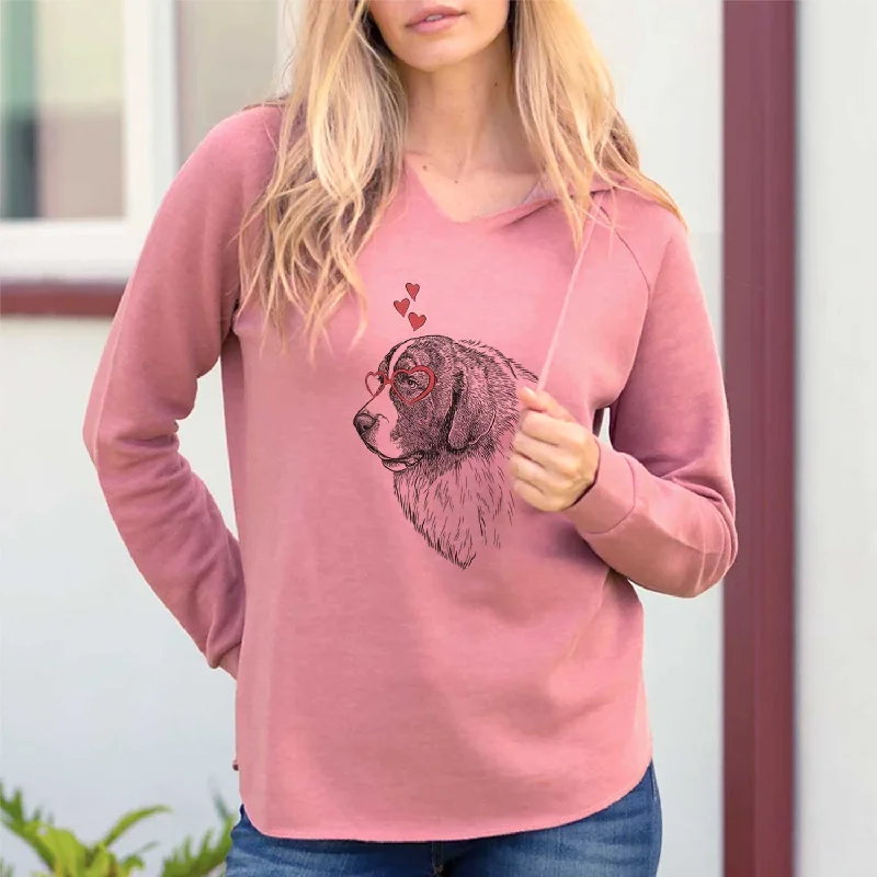 Valentine Magnus the Pyrenean Mastiff - Cali Wave Hooded Sweatshirt Hoodie with Gradient Ombre Colorful Valentine Magnus the Pyrenean Mastiff - Cali Wave Hooded Sweatshirt Hoodie with Gradient Ombre Colorful