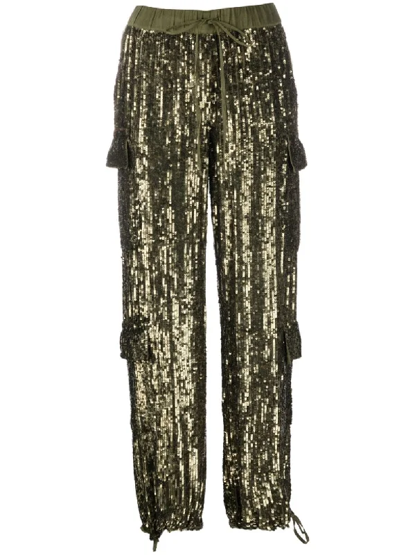 Parosh Trousers Green Skinny Trousers Denim Stretchy