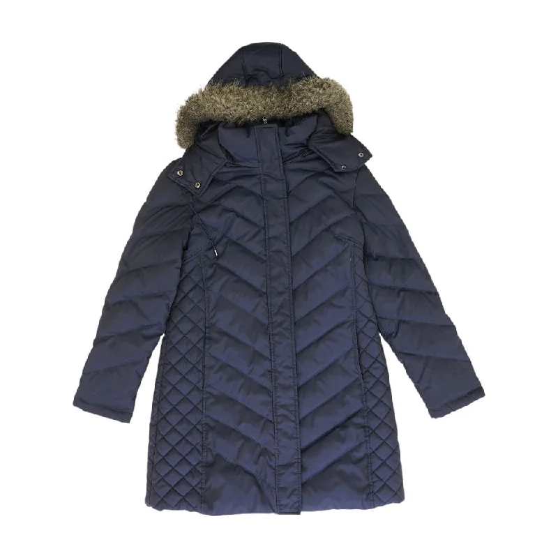 Navy Solid Puffer Coat Houndstooth Jacket Shearling Jacket Fleece Jacket
